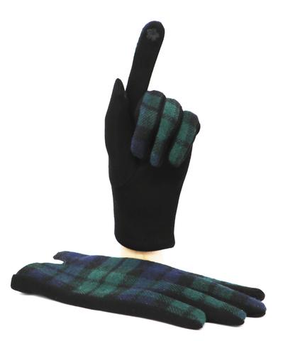 SmartTouch Ladies Gloves Black Watch Tartan