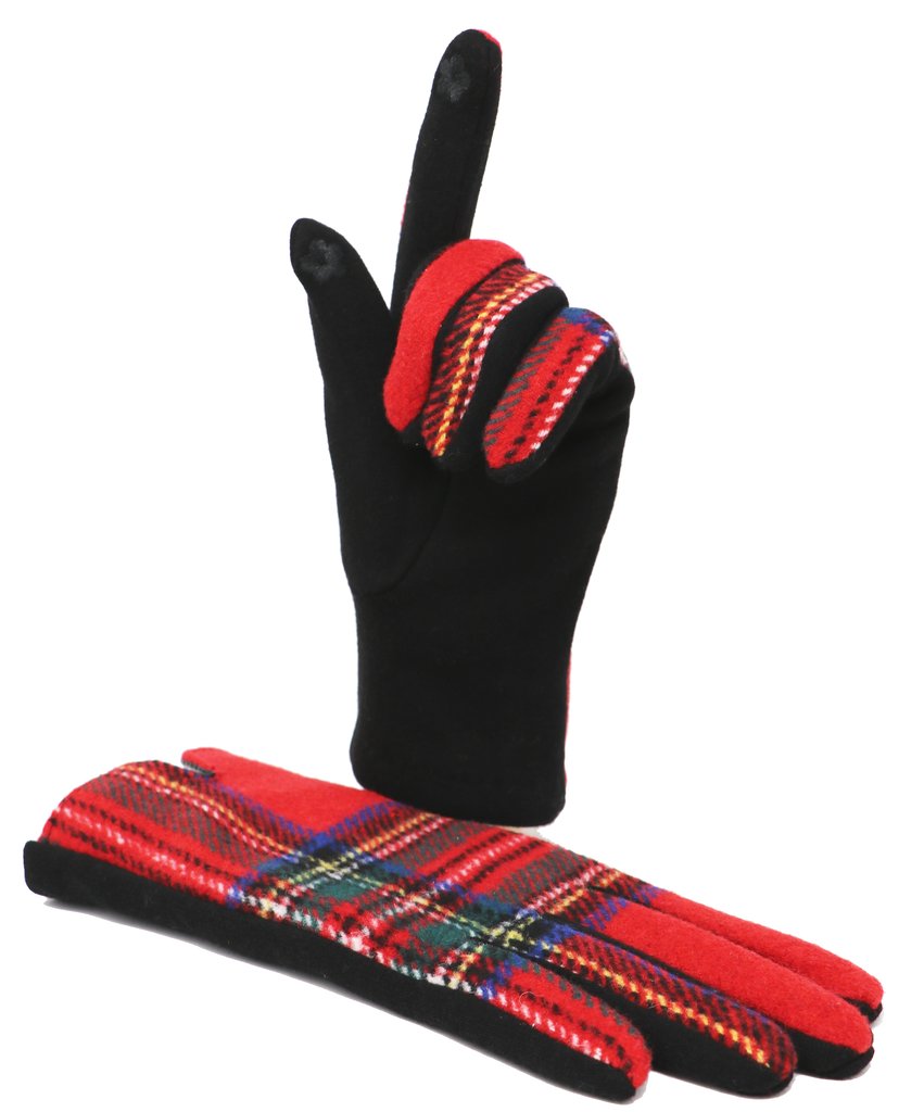 SmartTouch Ladies Gloves Royal Stewart Tartan